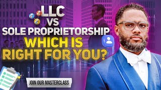 Sole Proprietorship vs LLC  Explained Simply in Structure Liability and Taxation Dewayne Williams [upl. by Kcirdahc]