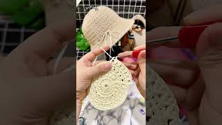 かぎ針編み帽子の編み方🎩뜨개질 모자 뜨개질 기법 Crocheted hat Crochet technique crochet 뜨개질 handmade かぎ針編み [upl. by Odnolor315]