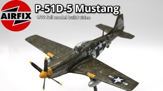 172 P51D5 by Airfix full build  WW2 American Fighter [upl. by Retseh]