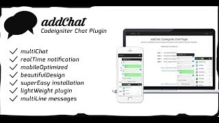 addChat  Codeigniter Chat Plugin [upl. by Oel]