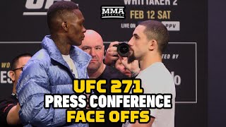 UFC 271 Full Press Conference Staredowns  MMA Fighting [upl. by Goodill324]