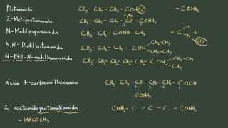 57 Formulación orgánica Ejemplo formulación de amidas [upl. by Yendic687]