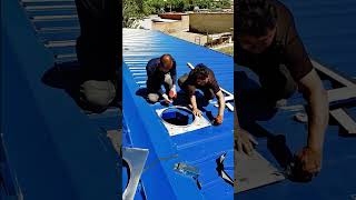 Roof ventilation installation process goodtools short [upl. by Aecila48]