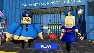 POLICE GIRL BARRYS PRISON RUN 2 New Game Huge Update Roblox  All Bosses Battle Gameplay roblox [upl. by Adiam]