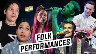 Theres nothing like PURE INDIAN MUSIC Latinos react to MINDBLOWING Indian Folk Live Performances [upl. by Macmillan]