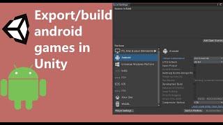 How To Export A Mobile Game in Unity Android [upl. by Inez290]