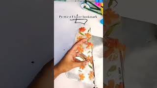 Prettiest Flower bookmark tutorial flowerbookmark bookmark youtubeshorts easycraftideas craft [upl. by Annalla]