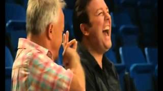 EXTRAS Bloopers Ricky Gervais amp Keith Chegwin  Pop Knob In Fanny [upl. by Pinsky631]