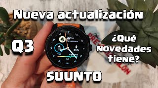 Actualización SUUNTO Q3 2024 ¿Qué novedades trae [upl. by Norad560]