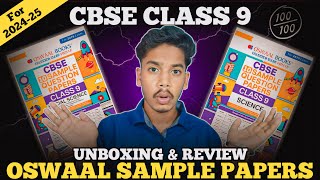 Oswaal Sample Papers For Class 9 202425  Unboxing amp Honest Review  Best Sample Papers For Class 9 [upl. by Yerak]