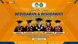 Wisuda Gelombang II Tahun 2024 Universitas Mulawarman  WisudaUNMUL [upl. by Siryt]