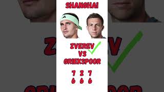 Tennis Shanghai 2024 Zverev vs Griekspoor 21 shorts [upl. by Nojid]