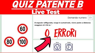 Live Quiz Patente B Esame di guida  Live Scheda Patente B  Patente B urdu Hindi Tricks [upl. by Dallon232]