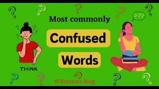 Allude Vs Elude  Commonly Confused Words in English  W3schools [upl. by Czarra581]