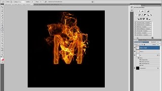 Realistische FlammenTexteffekte – PhotoshopTutorial [upl. by Nets]