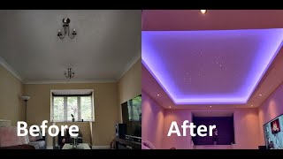 Fibre Optic Star and RGB LED Ceiling DIY Build [upl. by Araldo]