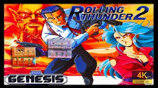 Rolling Thunder 2  4K60ᶠᵖˢ  Longplay SEGA Genesis [upl. by Velda566]