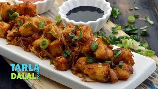 चिली पनीर स्टीर फ्राई रेसिपी Chilli Paneer Stirfry Recipe by Tarla Dalal [upl. by Alhsa]