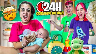 24 HORAS SENDO MÃE DO DAVI aguentei [upl. by Zedecrem]