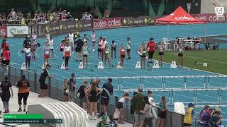 Girls U13 80M Hurdles Heat 5 202324 State Combined Events Championships  Saturday [upl. by Chane]