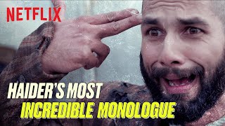 Shahid Kapoors Iconic Speech from Haider [upl. by Kylila144]