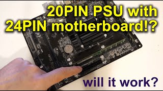 Can you use a 20pin Power Supply with a 24pin Motherboard ASRock Q1900M [upl. by Wilkison]