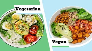 Vegan and Vegetarian  Whats The Difference [upl. by Ativoj]