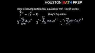 Solving Differential Equations with Power Series [upl. by Allana962]