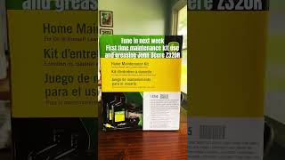 Home Maintenance John Deere Z320R first time oilfilter changes and grease points [upl. by Cerallua]