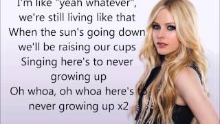 Heres to never growing up Lyrics  Avril Lavigne [upl. by Athalia815]