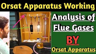 Working and Principle of Orsat Apparatus  Analysis of Flue Gases by Orsat Apparatus [upl. by Dorothy]