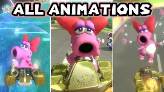 All Birdo Animations  Mario Kart 8 Deluxe Booster Course Pass  Wave 4 [upl. by Giddings]