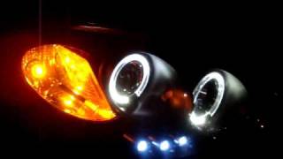 Chevrolet Cobalt Halo Projector Headlights Night view [upl. by Nina70]