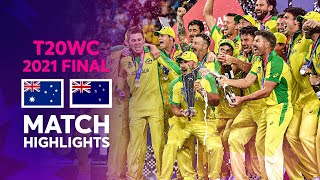 Australia claim maiden Mens T20 World Cup title  Match Highlights  T20WC 2021 [upl. by Mahtal]