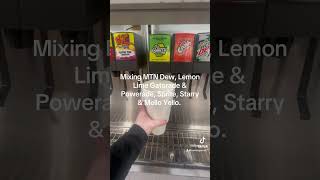 Ultimate MTN Dew Powerade Starry Sprite Mello Yello Lemon Lime mix [upl. by Nennerb]