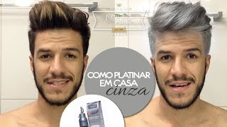 TUTORIAL COMO PLATINAR O CABELO EM CASA  CINZA  JADSON NOBRE [upl. by Okin]