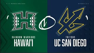 Hawaii Basketball UH Manoa vs UC San Diego 12024 [upl. by Anuahsat]