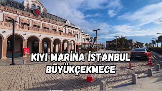 Kıyı İstanbul Marina⎜Büyükçekmece deki Yeni Marina ⎜Kıyı Marina İstanbul Yürüyüş Turu [upl. by Bjorn]