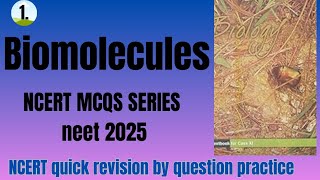 Biomolecules neet questionsclass 11th biology questionsneetquestions class11thbiomolecules [upl. by Soulier]