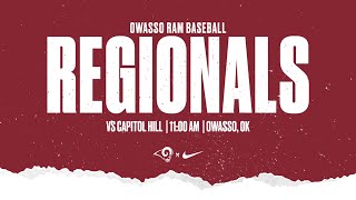 Owasso Ram Baseball Regionals vs Moore [upl. by Mahalia416]