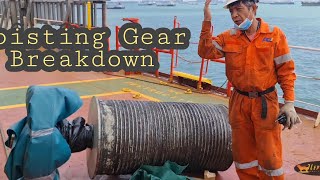 Deck Crane Hoisting Gear Damaged [upl. by Rbma520]