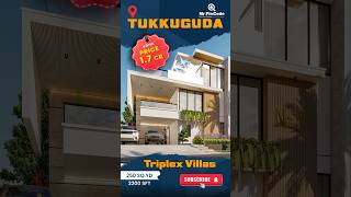 Villas for Sale in Tukkuguda  Villas in Hyderabad  Triplex Villas  MrPinCode villasforsale [upl. by Nogaem205]