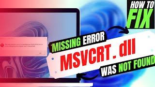 2023 How To Fix msvcrtdll is Missing from computerNot Found Error Windows 10117 3264 bit 🅽🅴🆆 [upl. by Erdnua]