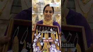 2g Gold Back Chains  Tips to choose the right back chain for necklace  Sri Krishna [upl. by Anined]