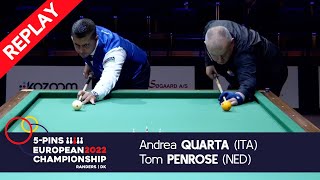 5 Pin European Championship Randers 2022 Qualif PENROSE NED vs QUARTA ITA [upl. by Bui]