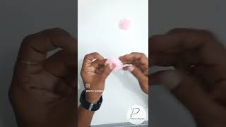 Day 44 Satin flower making🌺🌺 subscribe our channel for more videos [upl. by Dagna]