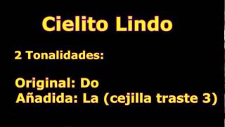 Cielito lindo guitarra acordes 2 tonalidades cover [upl. by Aletse]