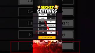 Secret Settings Only 1 Players Know 🏆  New Enemy Outline Setting  Free Fire shorts [upl. by Anamuj]