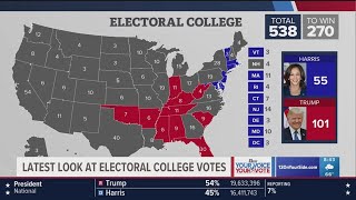 ELECTORAL MAP  What states have been called [upl. by Anaiuq266]