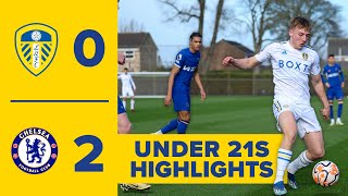 Leeds United U21 02 Chelsea U21  Premier League 2 [upl. by Rikki]